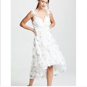 Marchesa Notte High Low Cocktail w/ Flower Petals